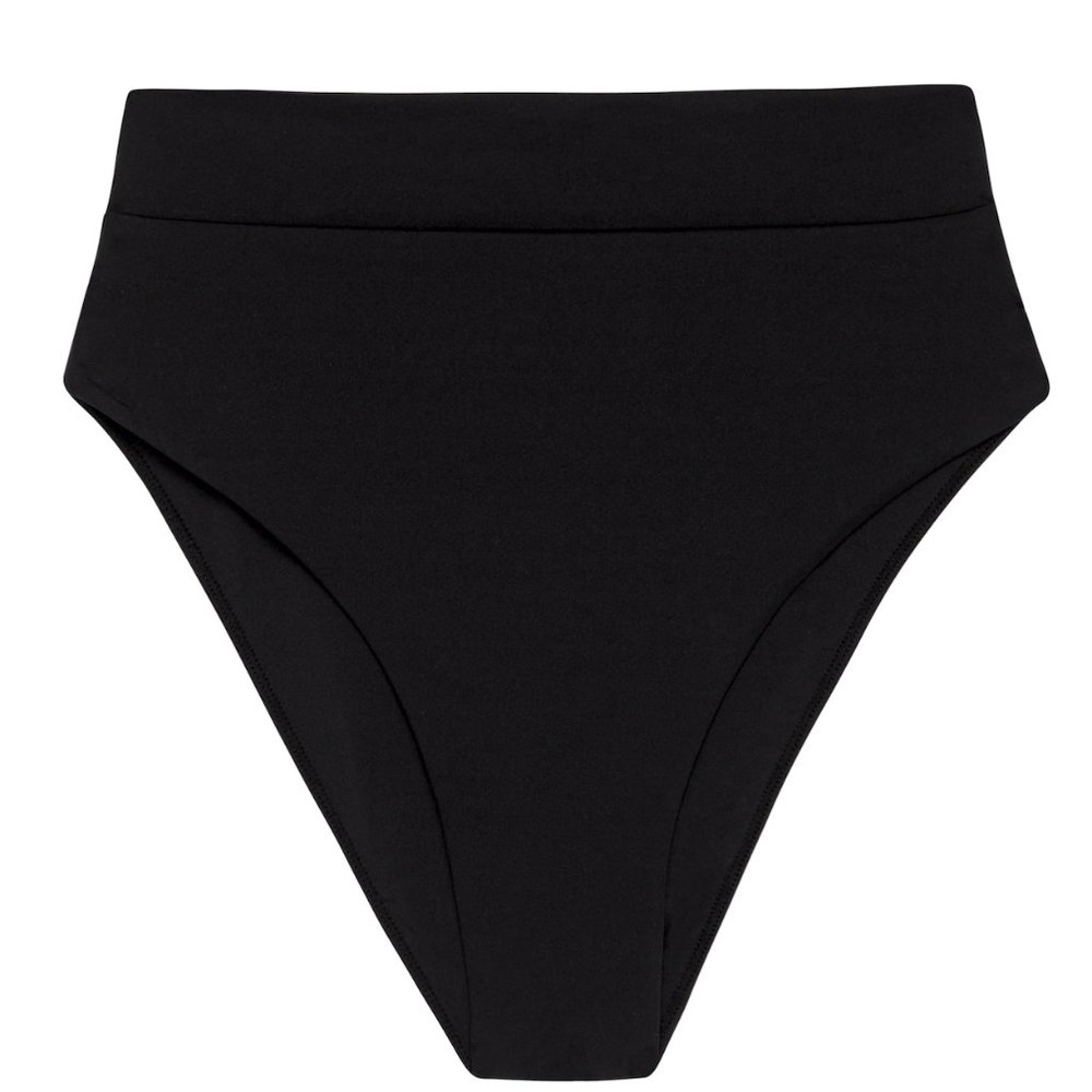 Classic Black High-Waisted Bikini Bottom